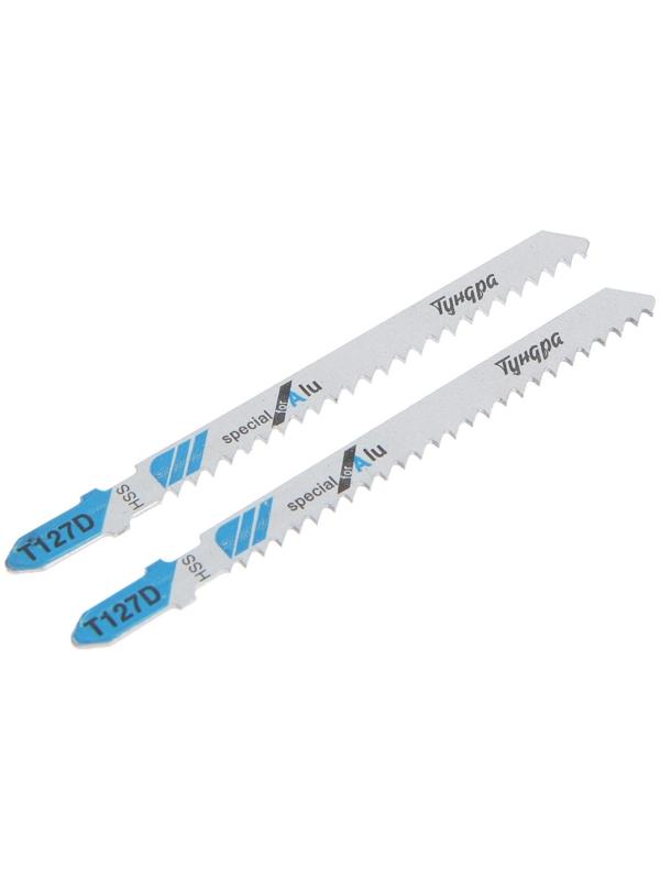 Пилки для лобзиков ТУНДРА, по металлу, HSS, 75/100 х 3 мм, 2 шт.