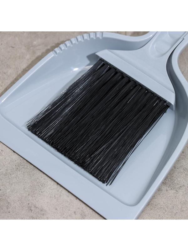 Щётка-смётка с совком Etna, цвет серый