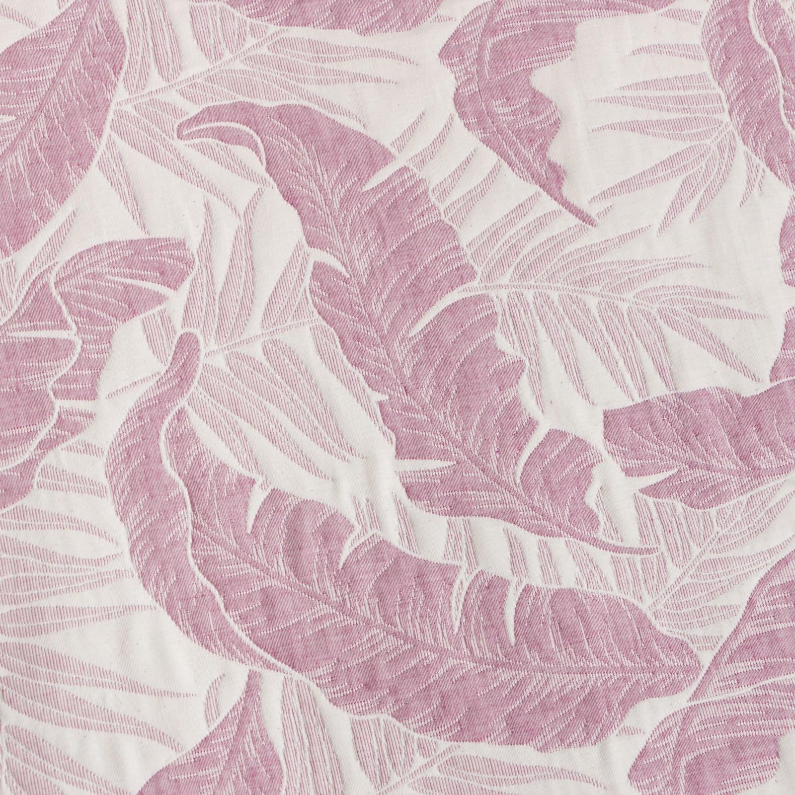 Покрывало хлопковое Этель «Перья» 180х240±5 см, цвет фиолетовый, 100%хлопок, 300гр/м2