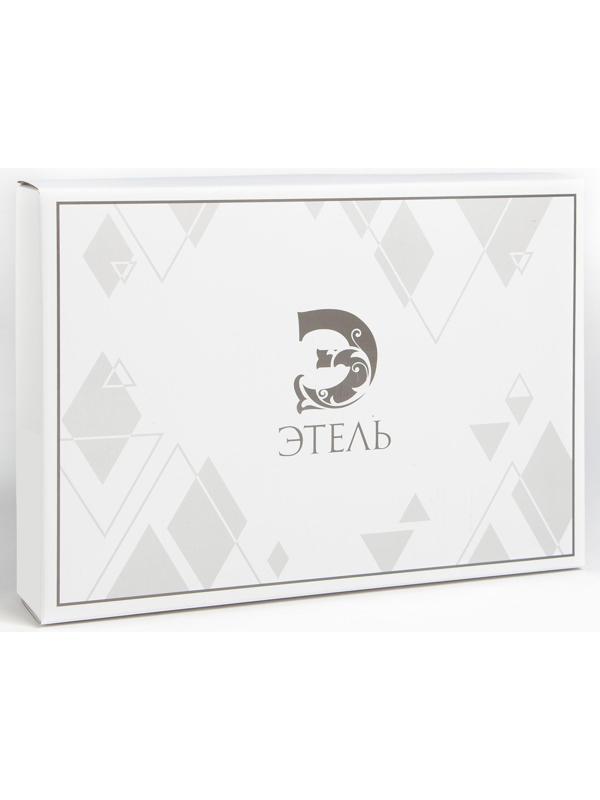 Покрывало хлопковое Этель «Перья» 180х240±5 см, цвет фиолетовый, 100%хлопок, 300гр/м2