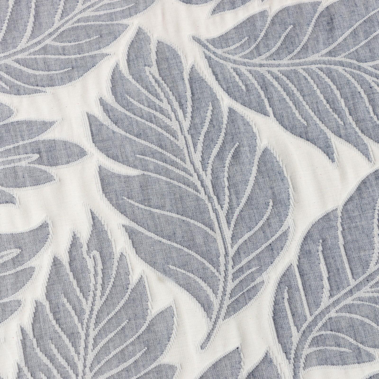 Покрывало хлопковое Этель «Листопад» 180х240±5 см, цвет синий, 100%хлопок, 300гр/м2