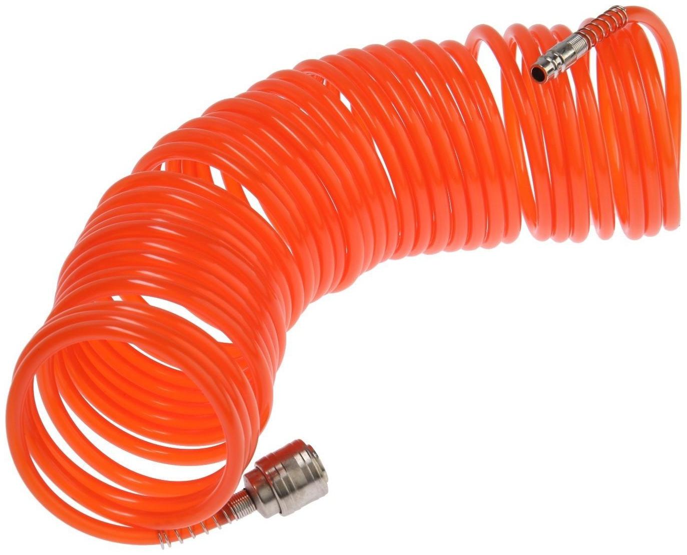 Шланг спиральный с быстросъемным соединением СЕРВИС КЛЮЧ, 1/4М, 70606, 10 м