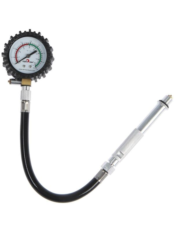 Универсальный компрессометр с гибким шлангом СЕРВИС КЛЮЧ 75556, дизельный/бензиновый