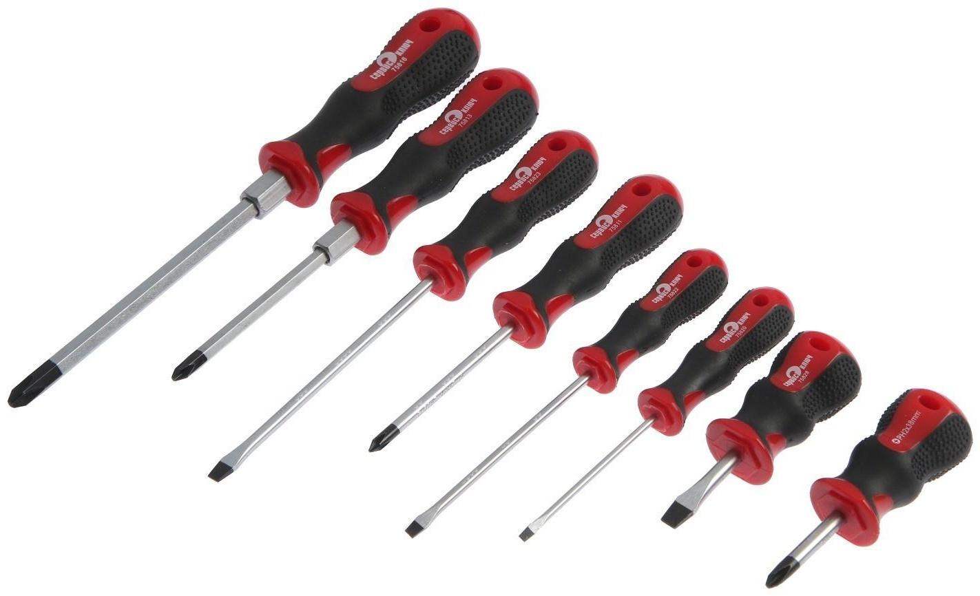 Набор силовых отверток СЕРВИС КЛЮЧ, 75808,  8 шт.