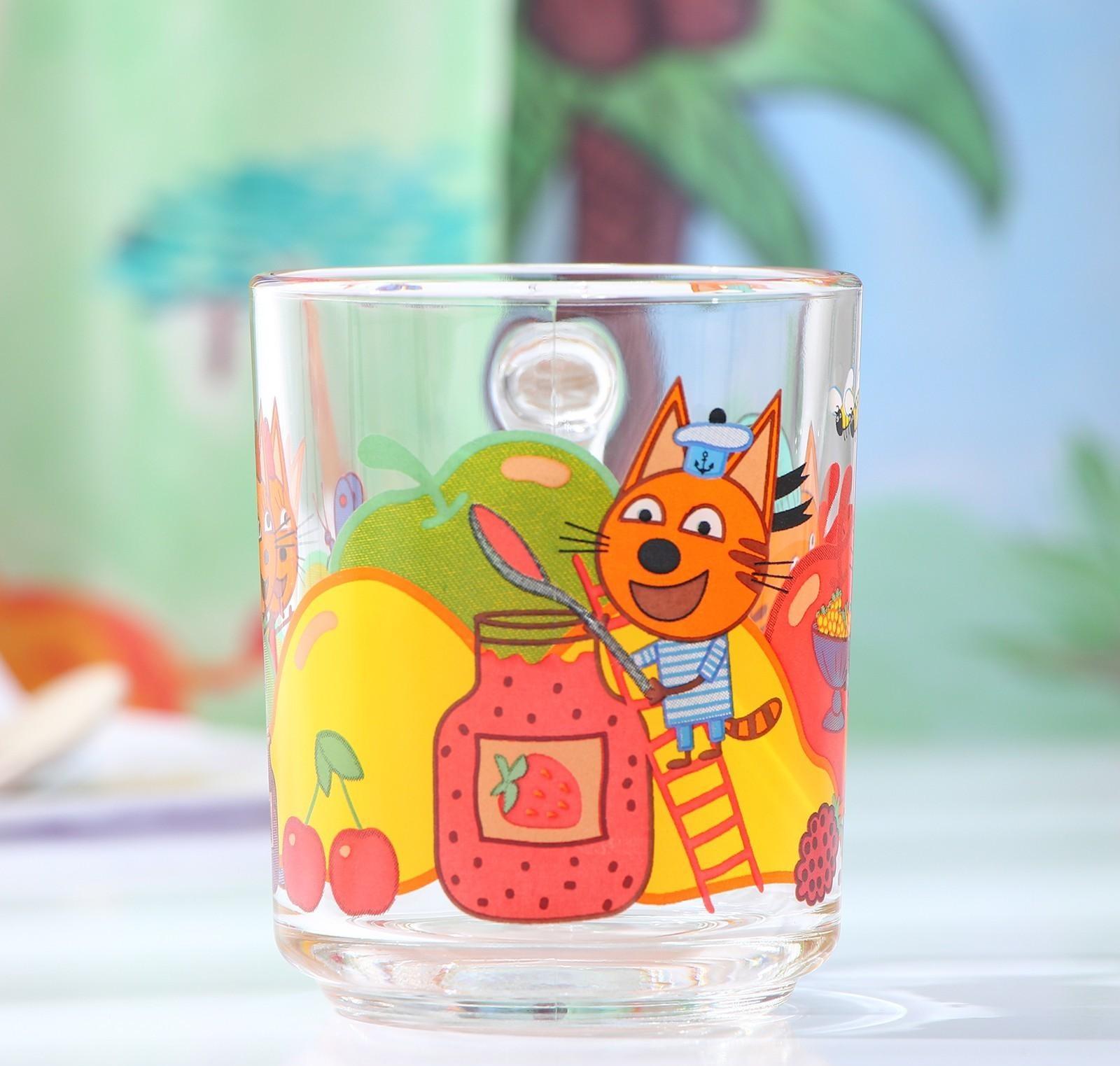 Кружка детская «Три кота фрукты», 200 мл