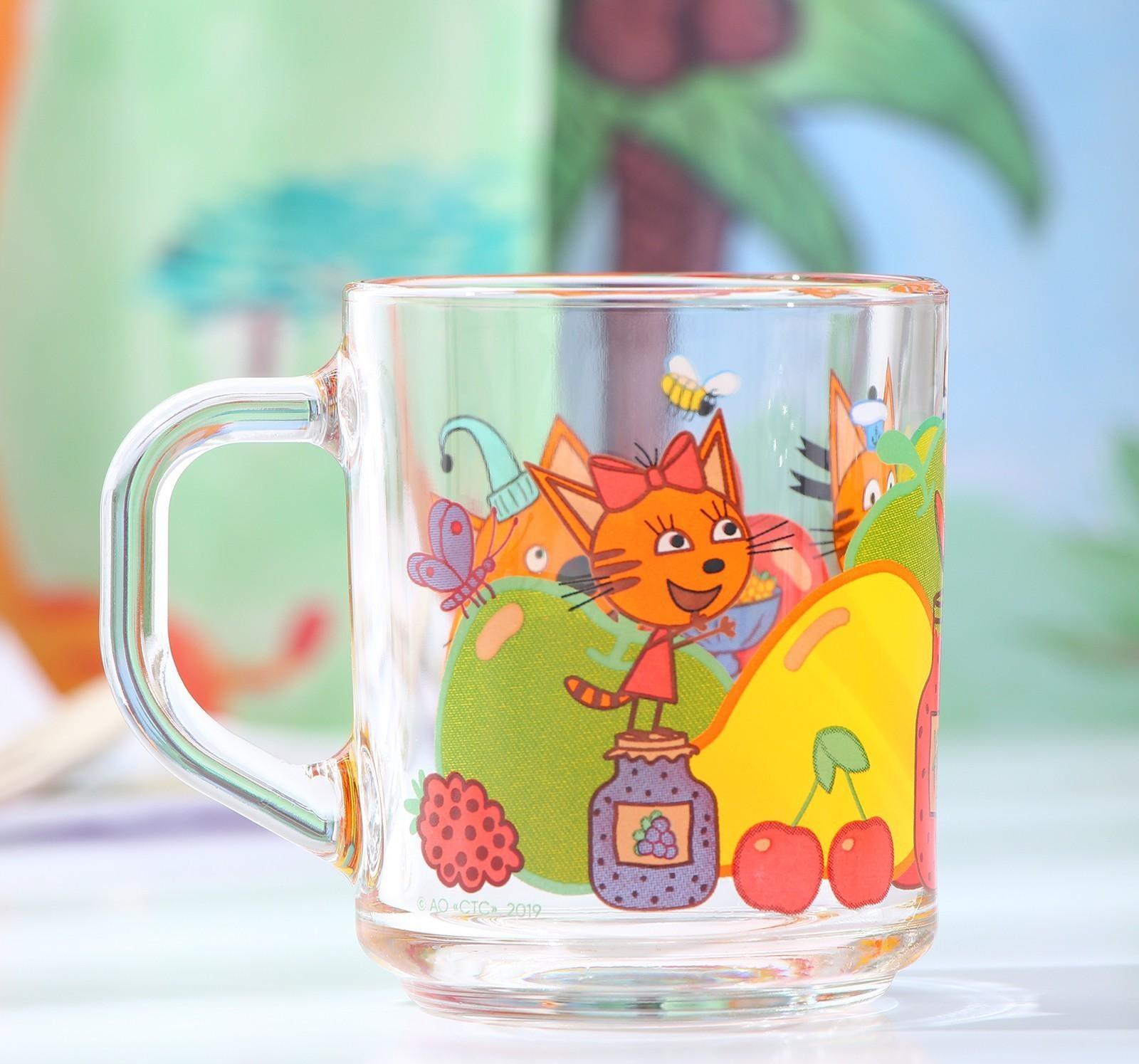 Кружка детская «Три кота фрукты», 200 мл