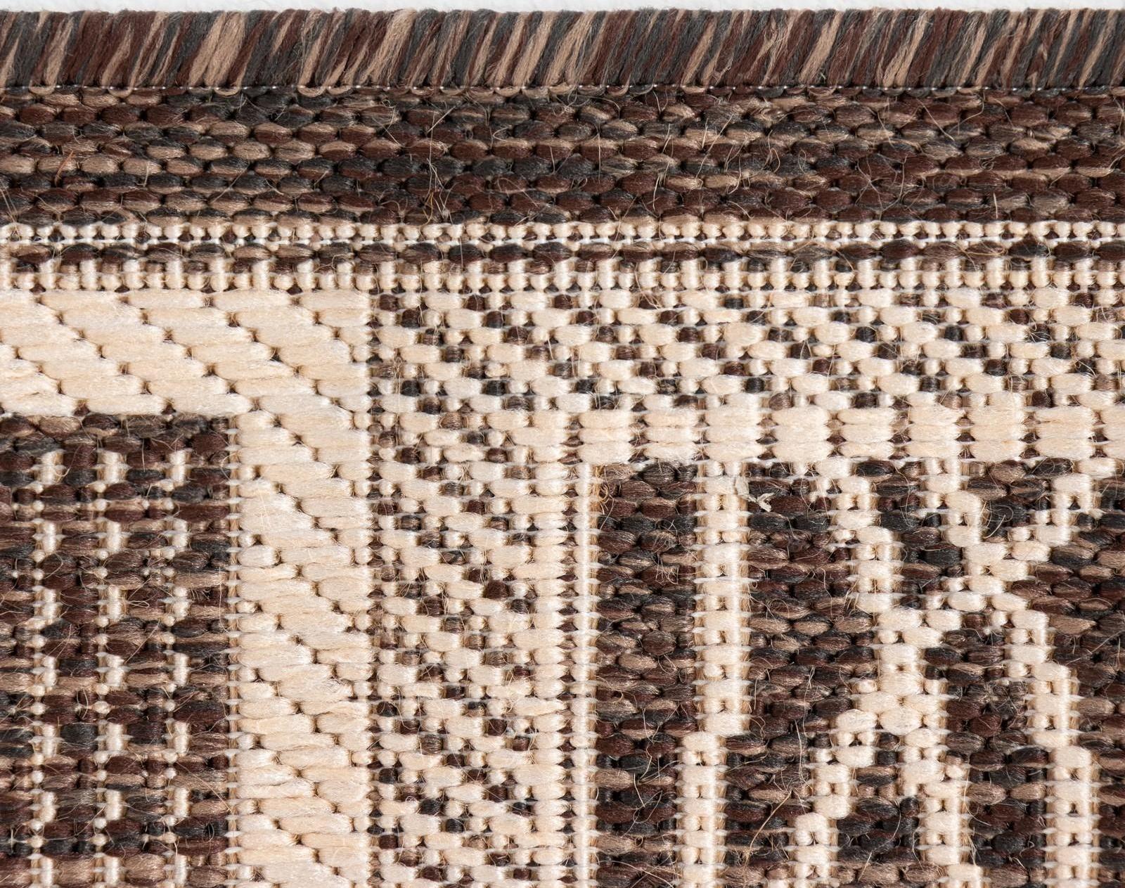 Ковер Эко прямоугольный, размер 60х110 см, полипропилен 100%, джут