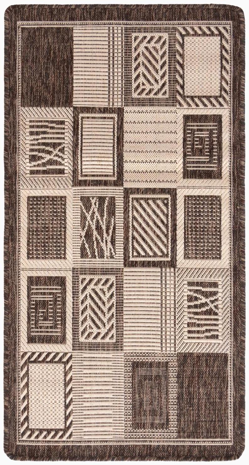 Ковер Эко прямоугольный, размер 60х110 см, полипропилен 100%, джут