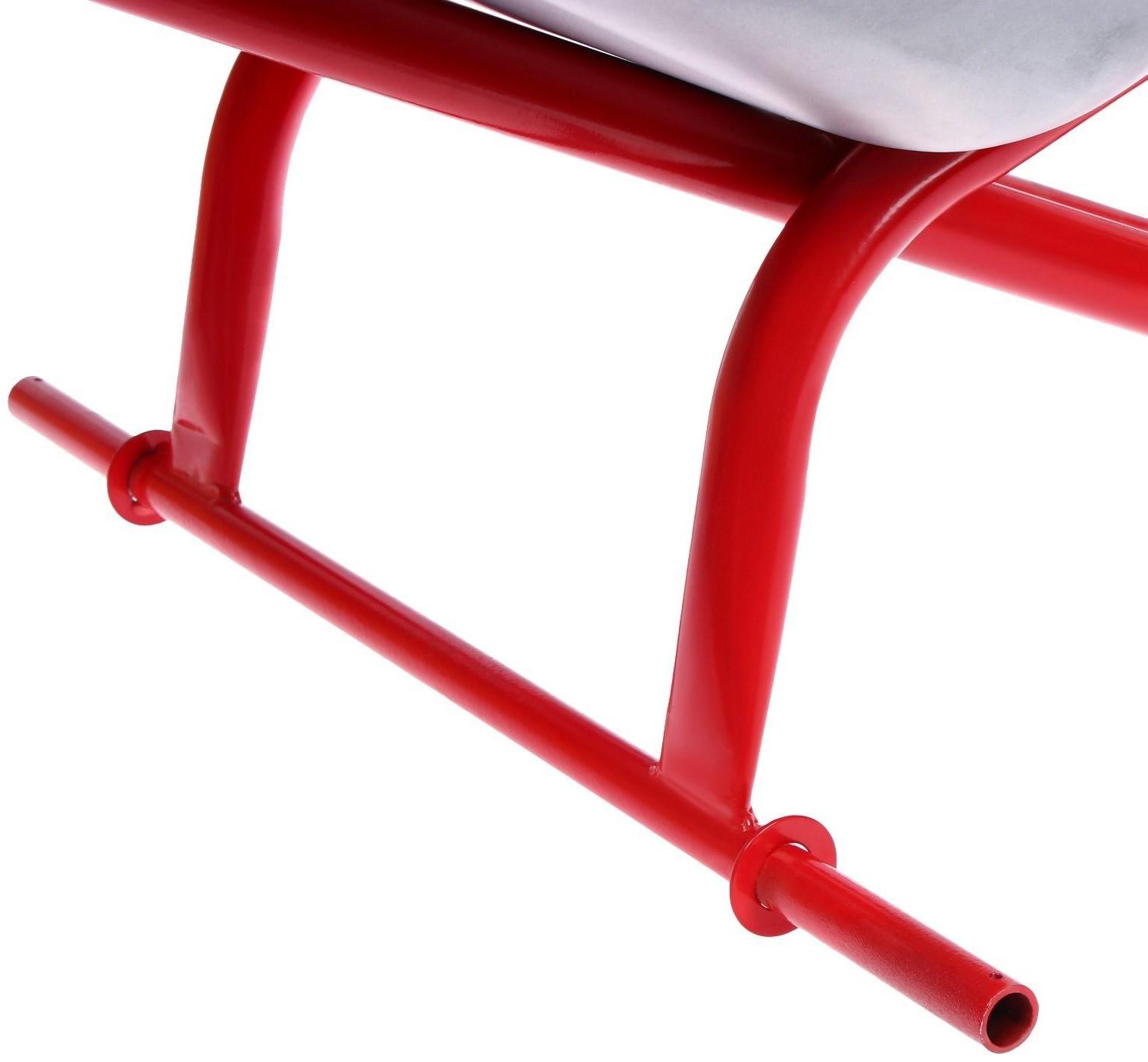 Тачка строительная, двухколёсная: груз/п 350 кг, объём 150 л, красные ручки