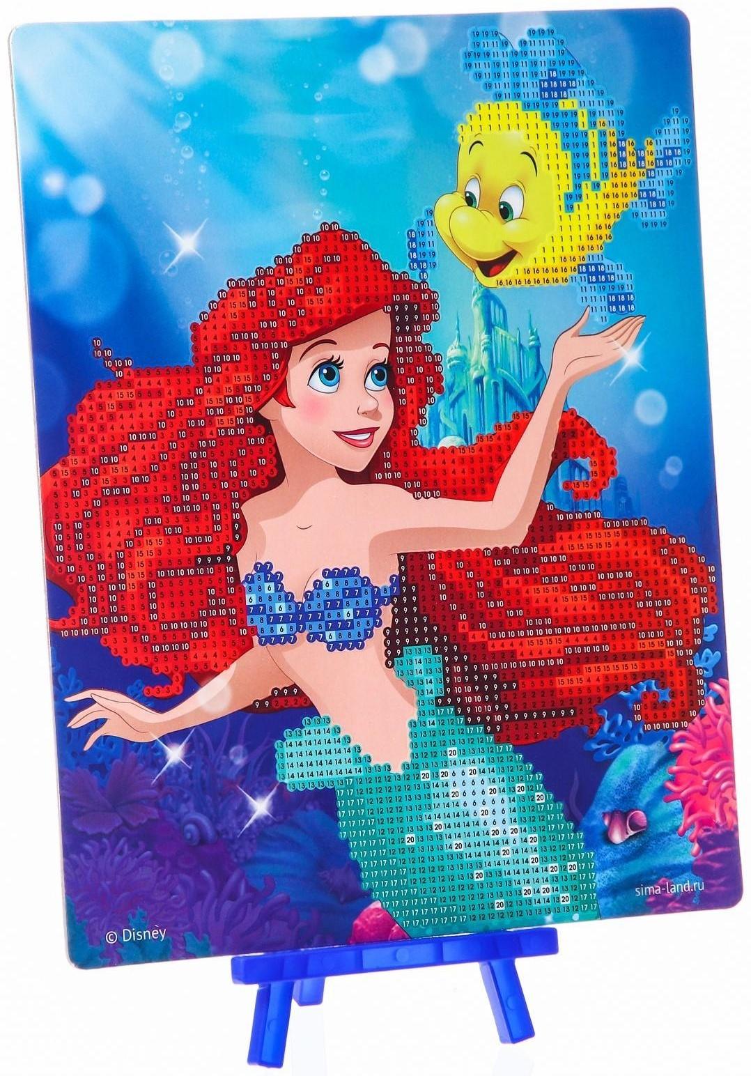 Алмазная мозаика для детей Принцессы:Ариель