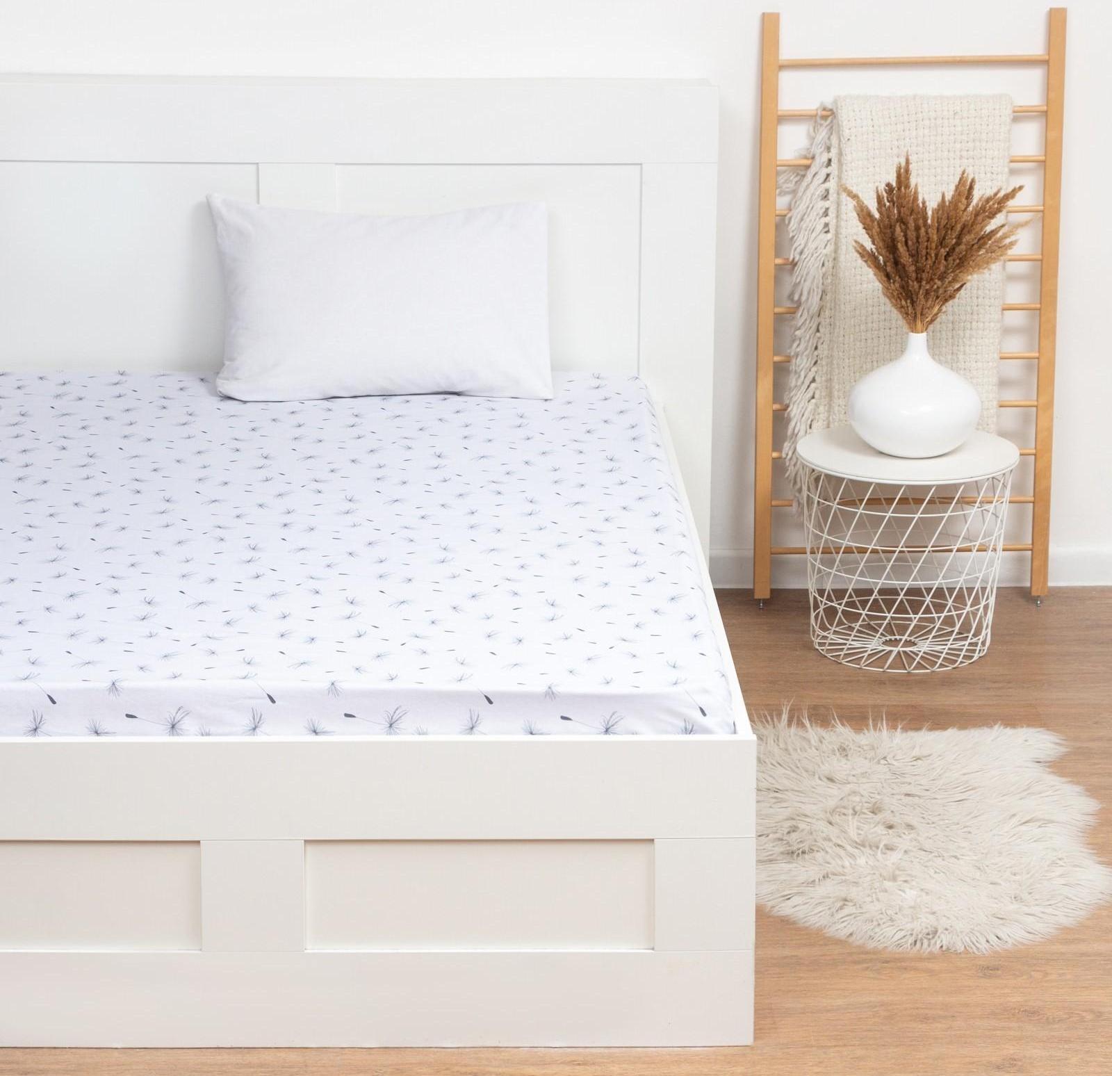 Простыня LoveLife «Одуванчики» 150х220 см, 100% хлопок, поплин, 125 г/м²