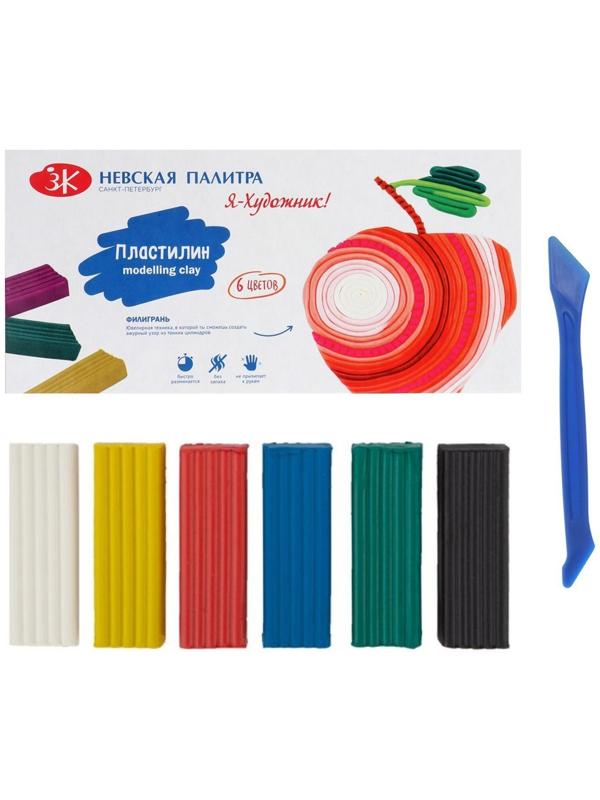 Пластилин 6 цветов 