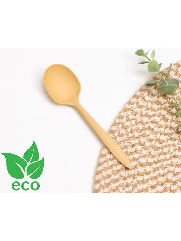 Ложка столовая одноразовая «БИО ЭКО стандарт S», цвет МИКС