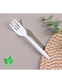 Вилка столовая одноразовая «БИО ЭКО стандарт S», цвет МИКС