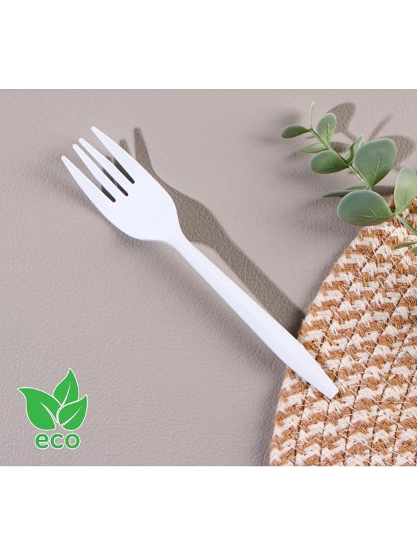 Вилка столовая одноразовая «БИО ЭКО стандарт S», цвет МИКС