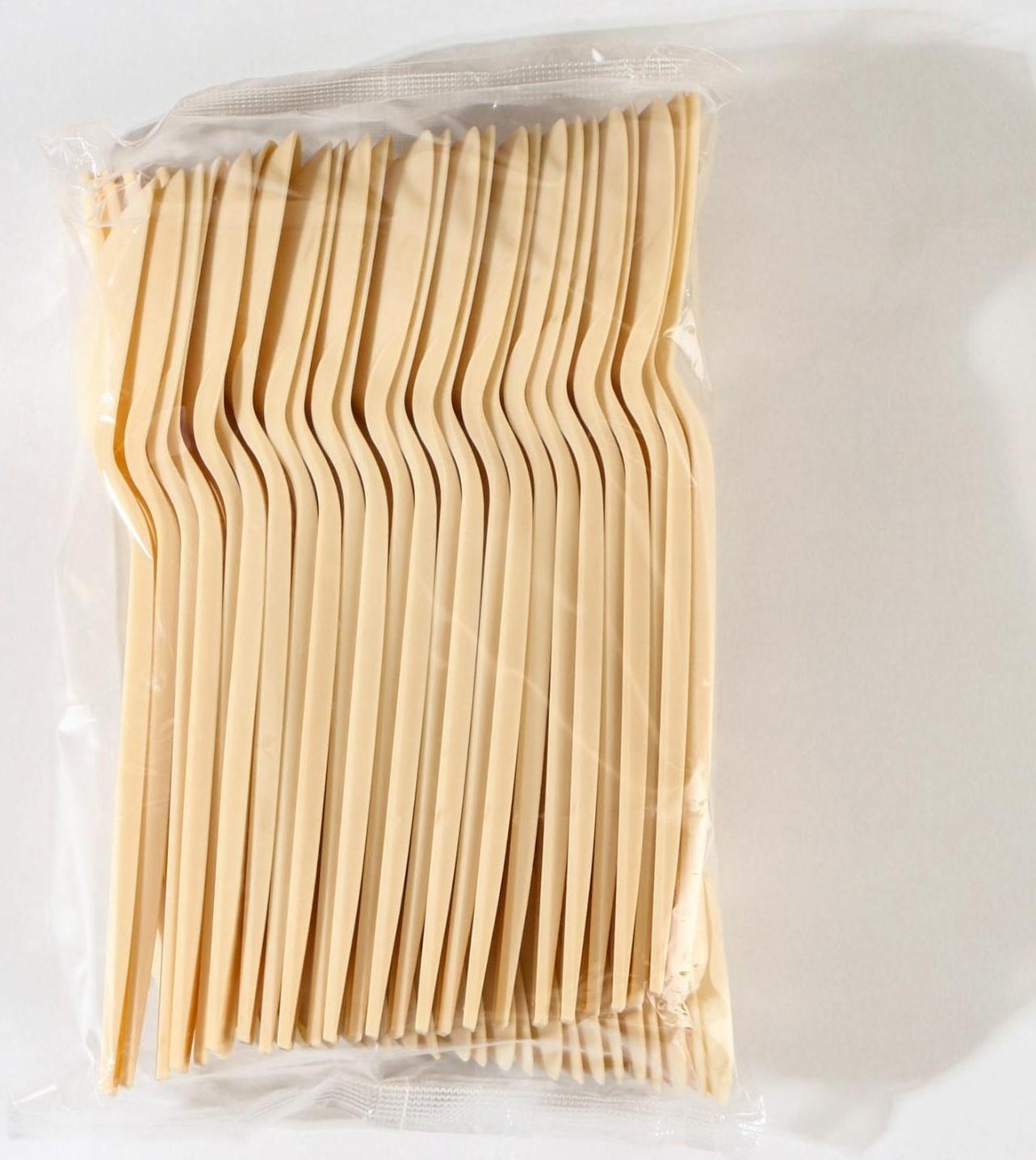 Ложка столовая одноразовая «БИО ЭКО Люкс L», цвет бежевый