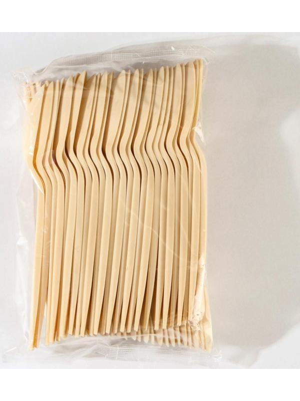 Ложка столовая одноразовая «БИО ЭКО Люкс L», цвет бежевый