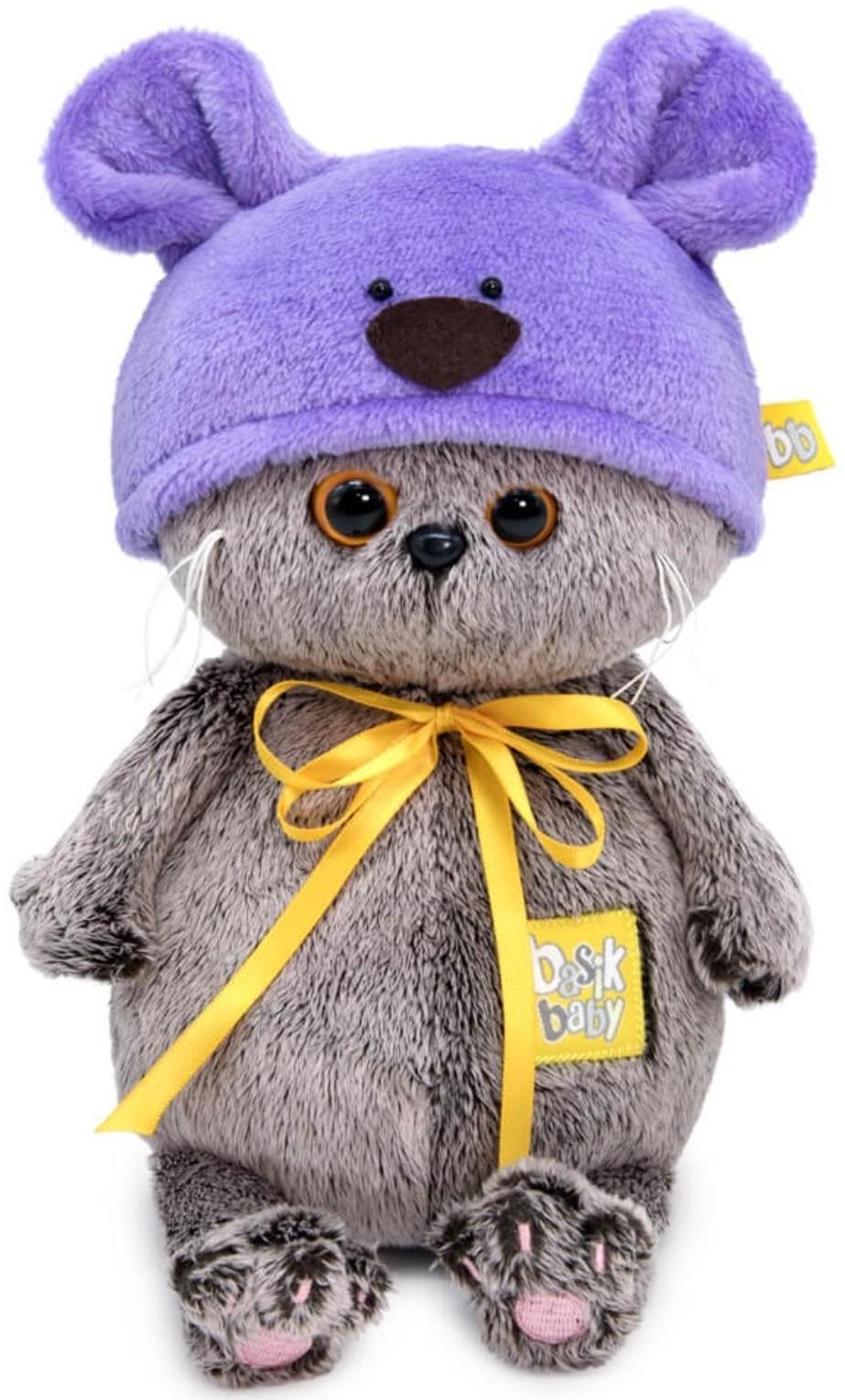 Мягкая игрушка «Басик Baby в шапке. Мышка», 20 см