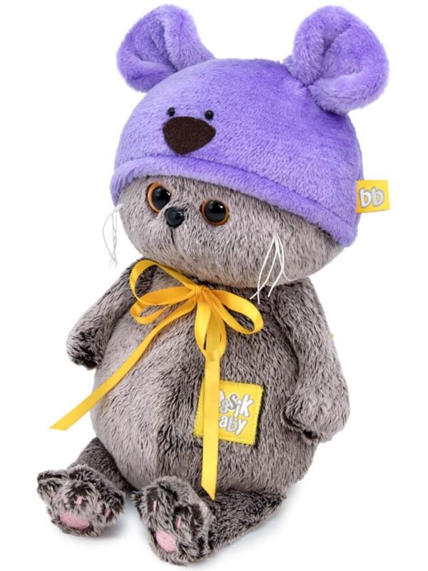 Мягкая игрушка «Басик Baby в шапке. Мышка», 20 см