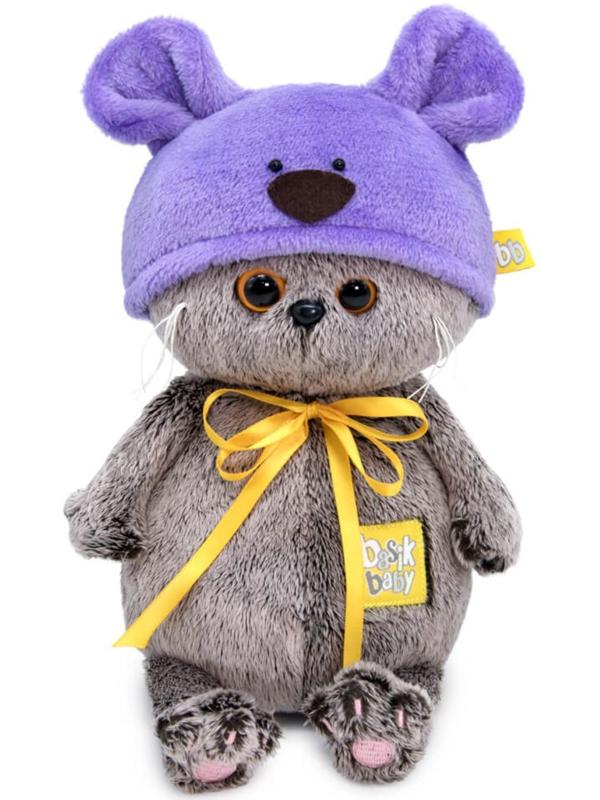 Мягкая игрушка «Басик Baby в шапке. Мышка», 20 см