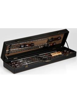 Набор шампуров в коробке из эко-кожи 