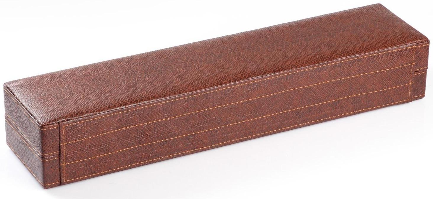 Набор шампуров в коробке из эко-кожи 