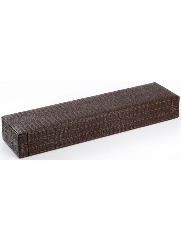 Набор шампуров в коробке из эко-кожи 