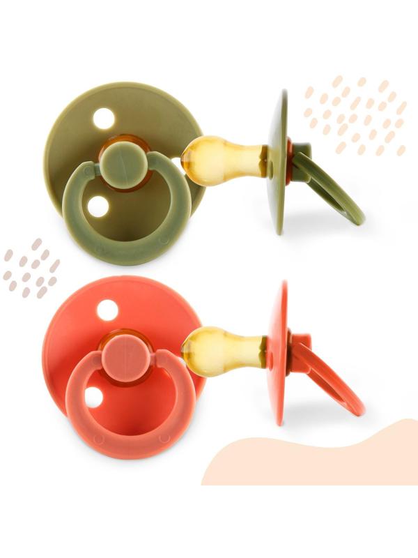 Набор классических пустышек, 2 шт., латекс, +3мес.