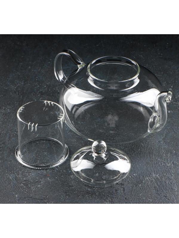 Чайник заварочный со стеклянным ситом «Валенсия», 1,1 л, 21,5×15,5×13,5 см