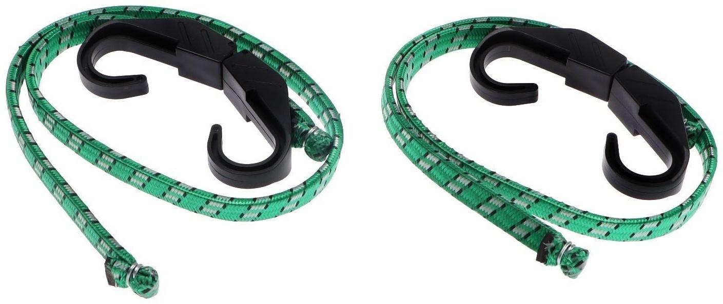 Резинка для крепления багажа Nova Bright, 0,8 м, пластиковые крючки, набор 2 шт