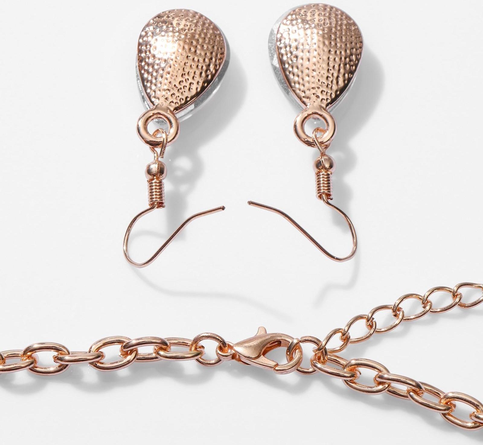 Набор 2 предмета: серьги, колье 