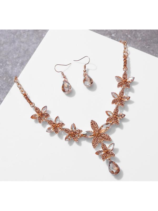 Набор 2 предмета: серьги, колье 