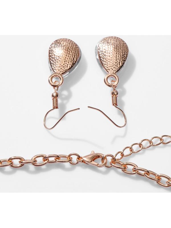 Набор 2 предмета: серьги, колье 
