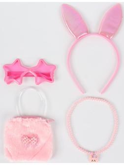 Карнавальный набор «Зайка» в наборе: ободок, очки, кошелёк, бусы