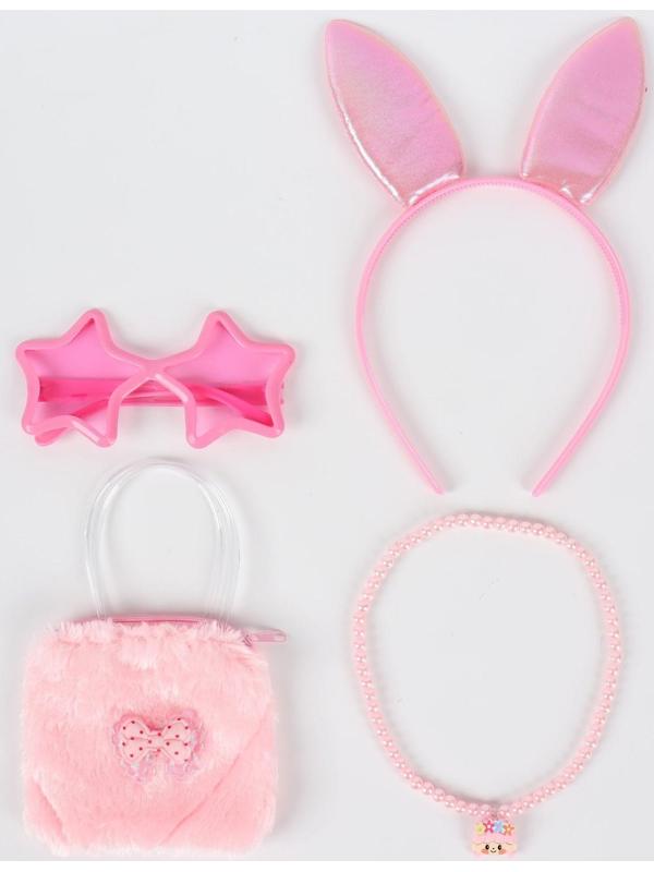 Карнавальный набор «Зайка» в наборе: ободок, очки, кошелёк, бусы