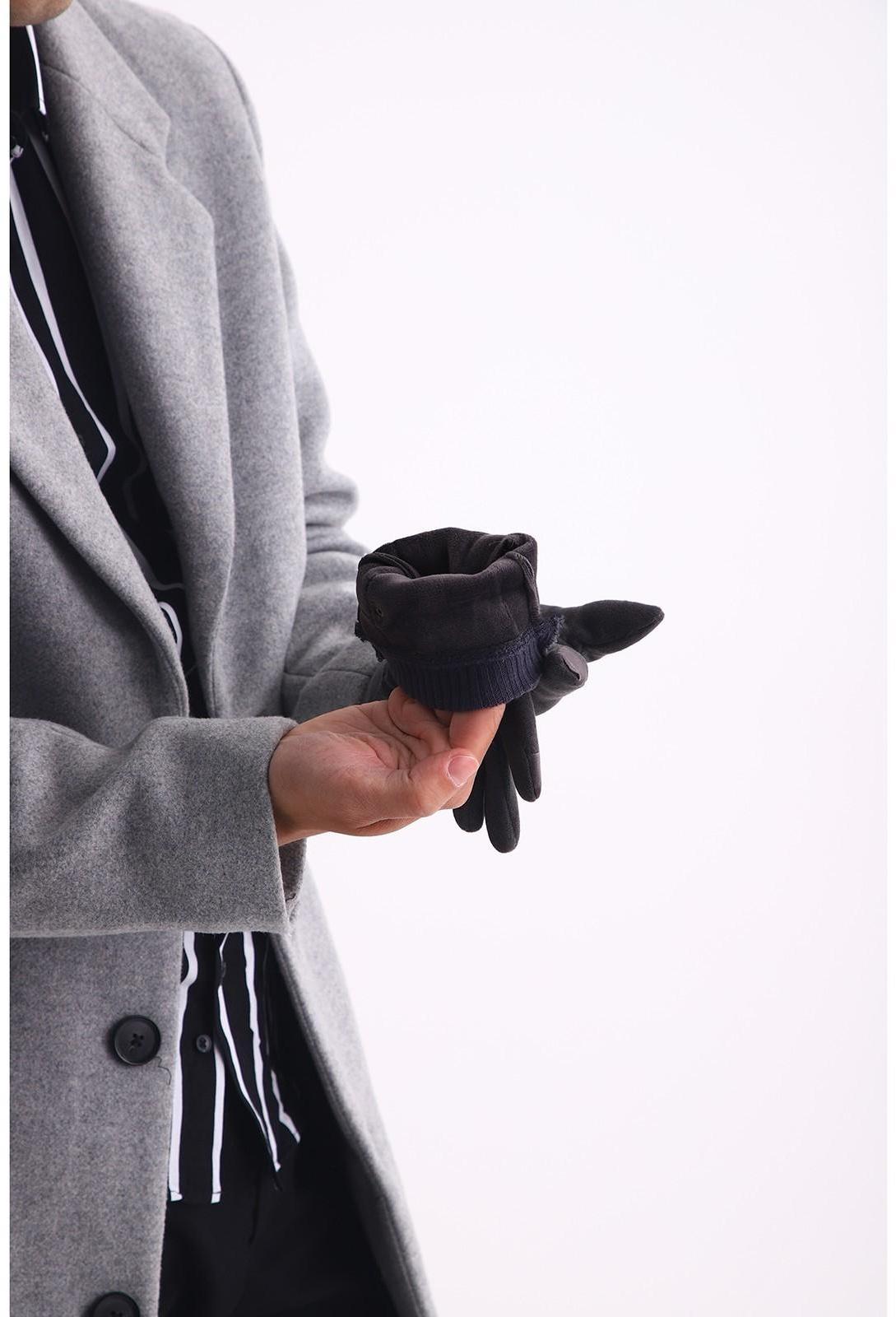 Перчатки мужские, цвет серый, безразмерные