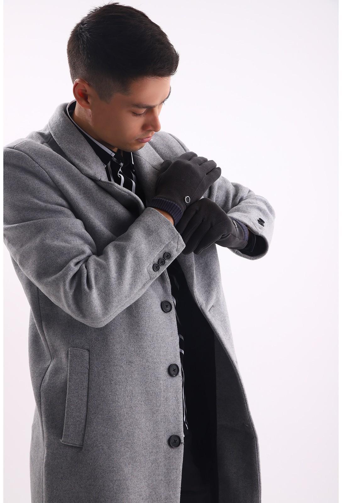 Перчатки мужские, цвет серый, безразмерные