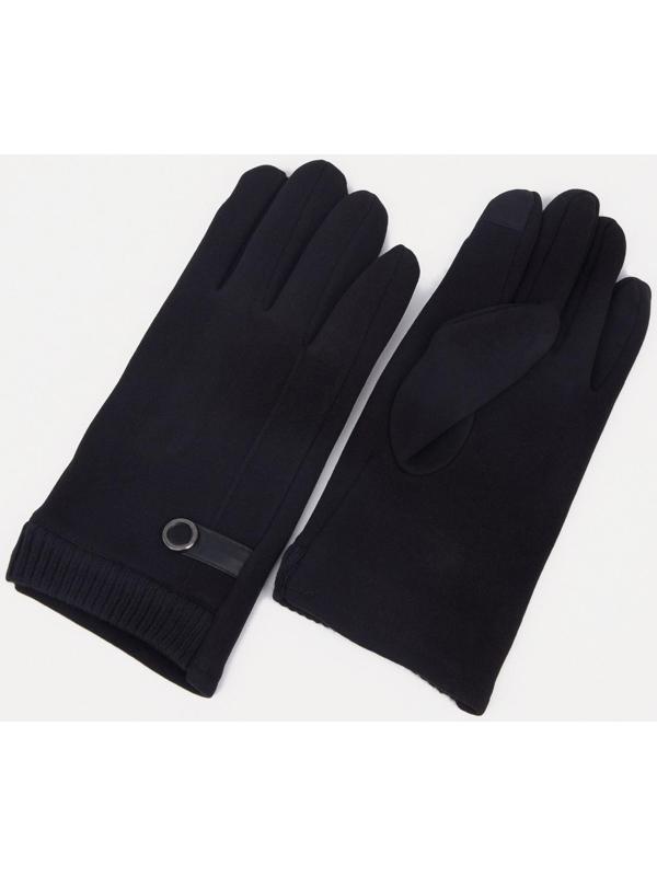 Перчатки мужские, цвет чёрный, безразмерные