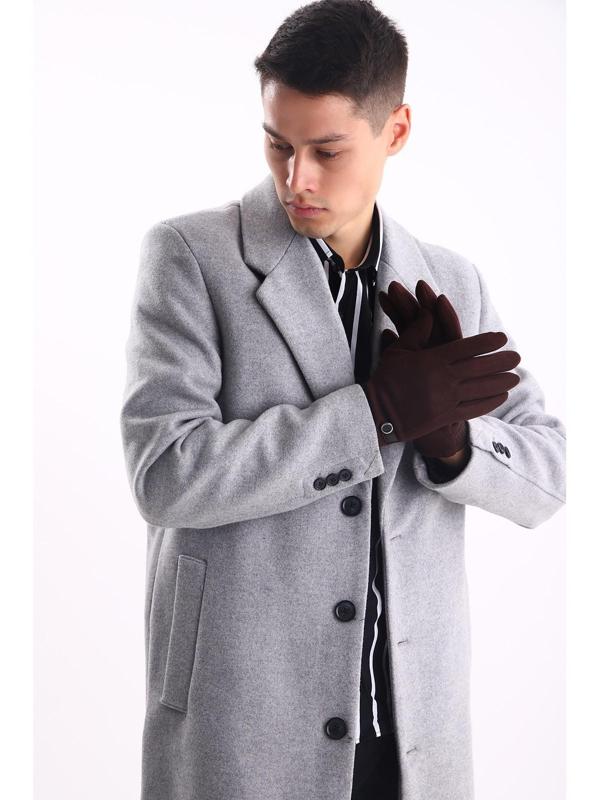 Перчатки мужские, цвет коричневый, безразмерные