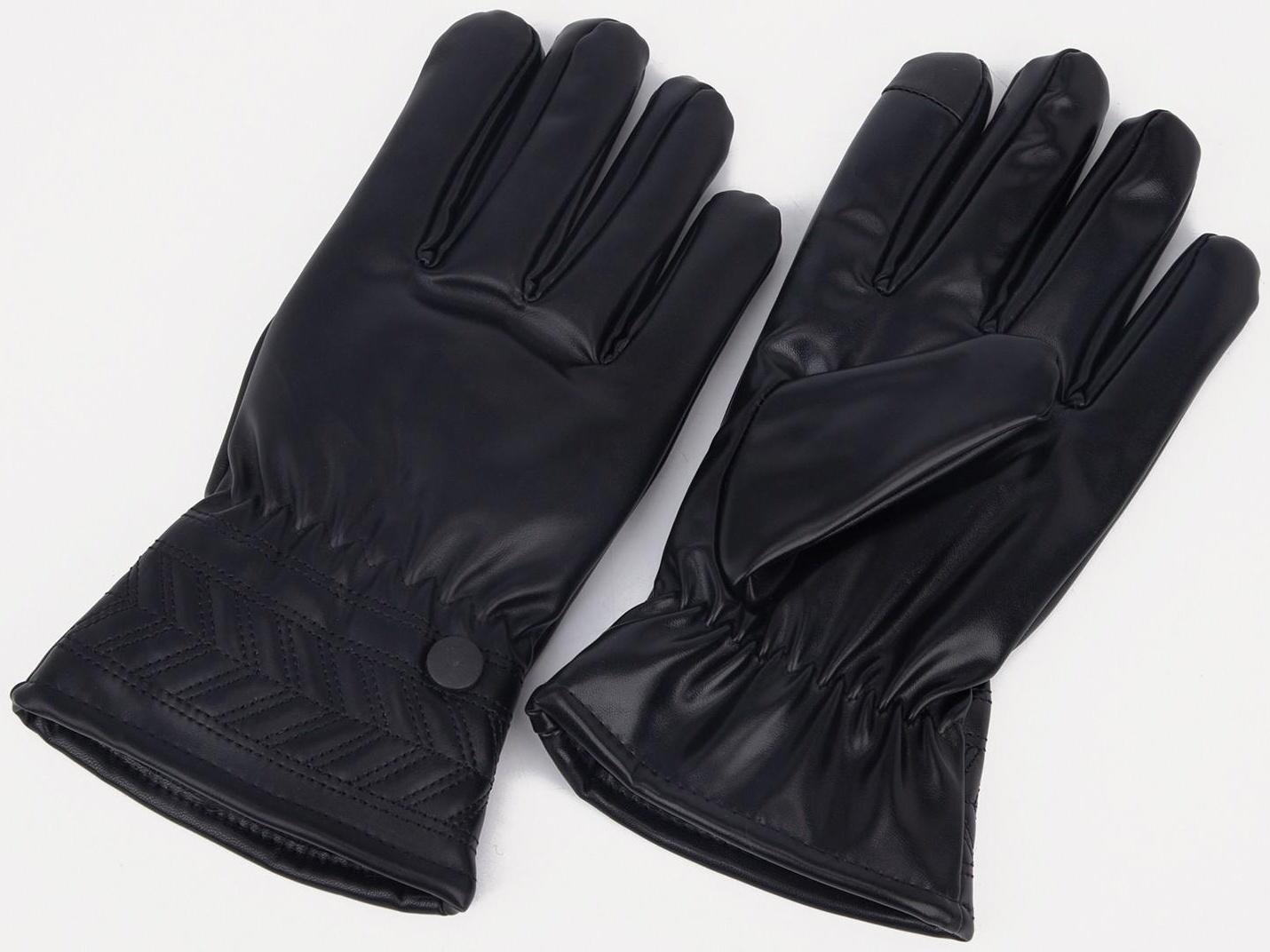 Перчатки мужские, цвет чёрный, безразмерные