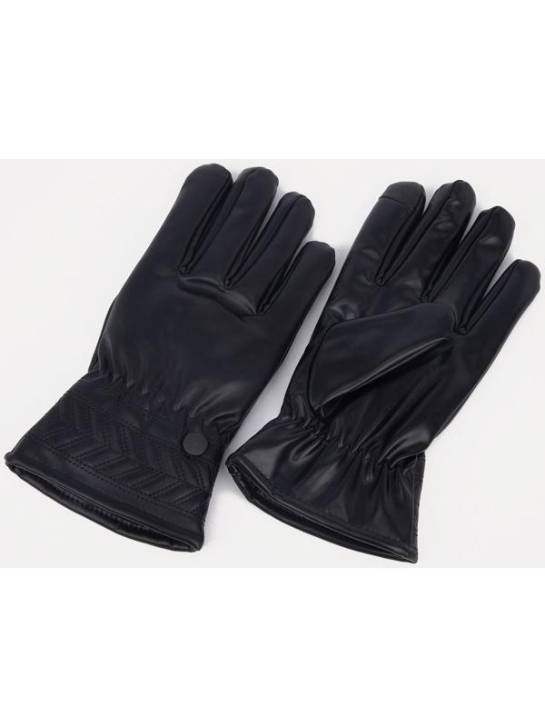 Перчатки мужские, цвет чёрный, безразмерные