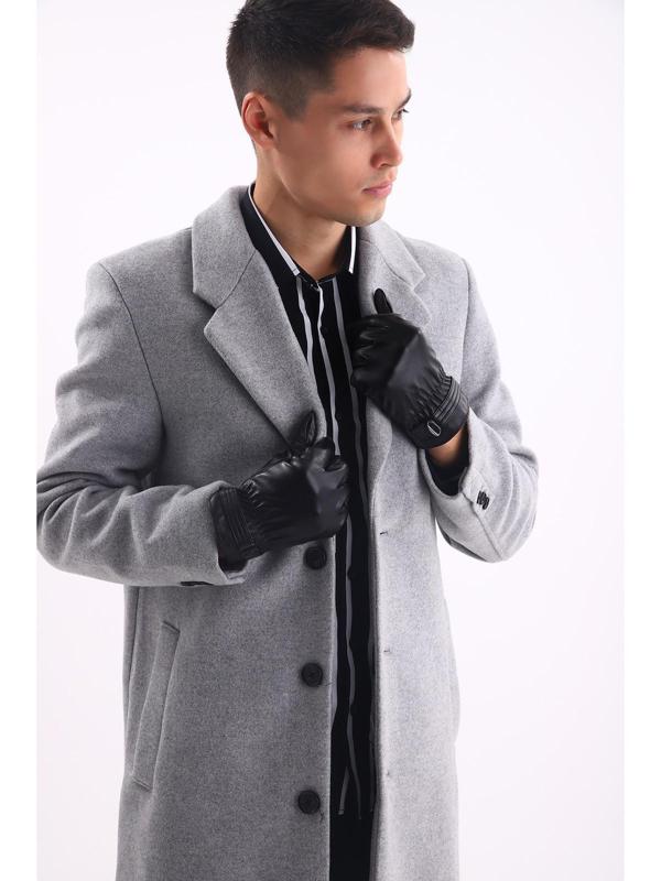 Перчатки мужские, безразмерные, цвет чёрный