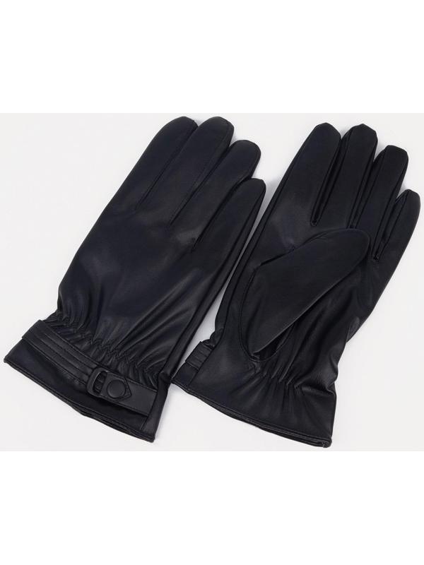 Перчатки мужские, безразмерные, цвет чёрный