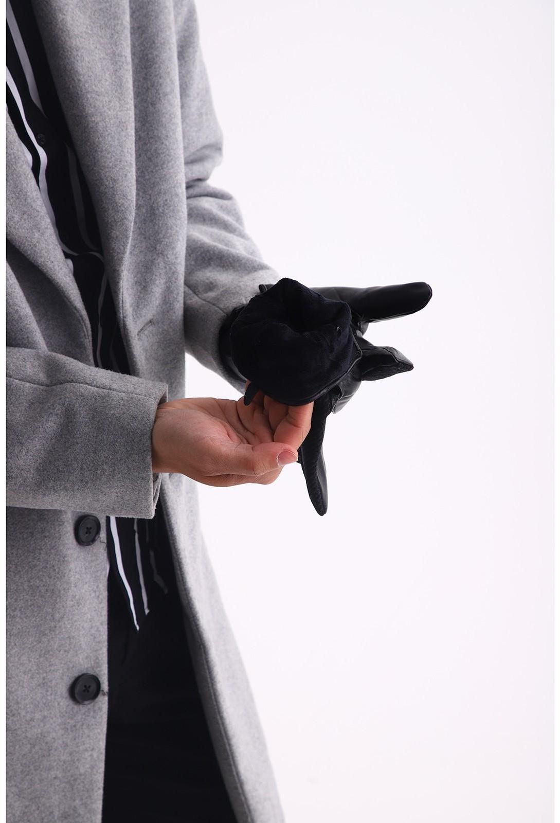 Перчатки мужские, цвет чёрный, безразмерные