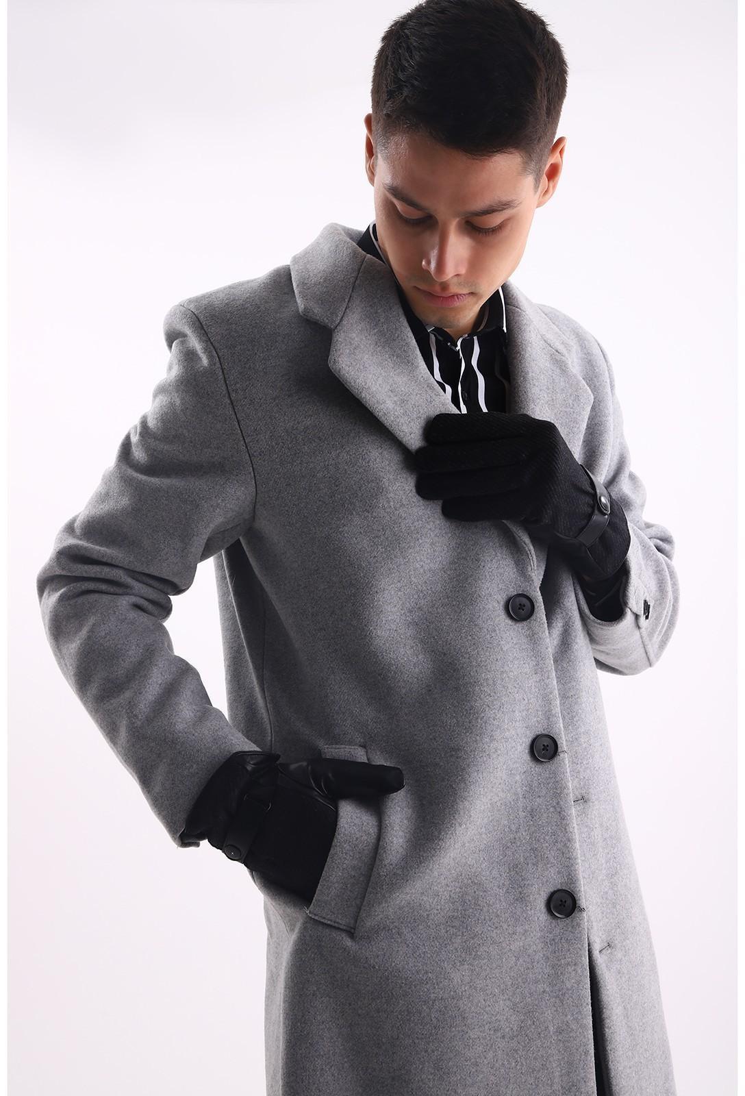 Перчатки мужские, цвет чёрный, безразмерные