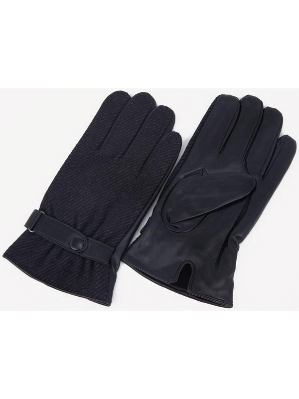 Перчатки мужские, цвет чёрный, безразмерные