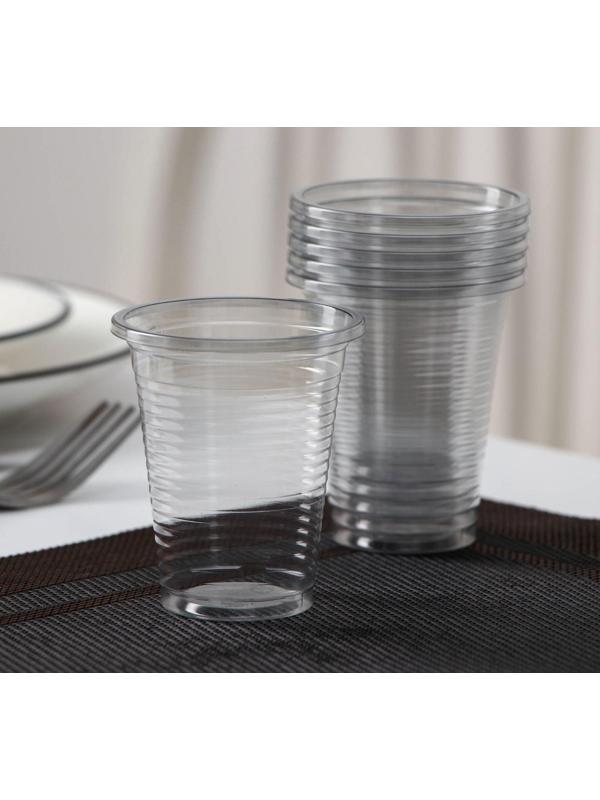 Набор одноразовой посуды на 6 персон «Биг-Пак №2», тарелки секционные, стаканчики: 200 мл, 300 мл, 500 мл, вилки, ножи, трубочки, бумажные салфетки, зубочистки, цвет белый