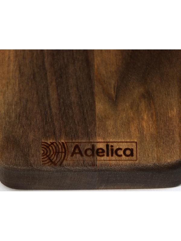 Подставка для столовых приборов Adelica, 23×8×1,8 см, окрашен в тёмный цвет, берёза