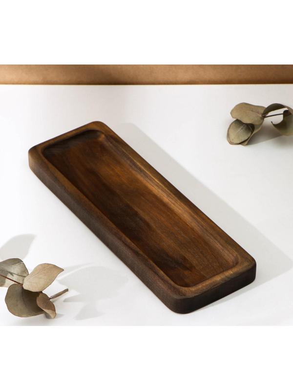 Подставка для столовых приборов Adelica, 23×8×1,8 см, окрашен в тёмный цвет, берёза