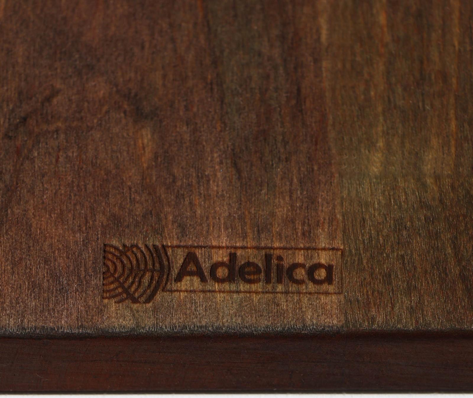 Подставка для столовых приборов Adelica, 3 секции, 24×15×1,8 см, окрашен в тёмный цвет, берёза